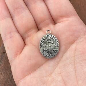 Vintage LGB 925 Sterling "San Diego Optimist Conference 1978" Pendant Charm